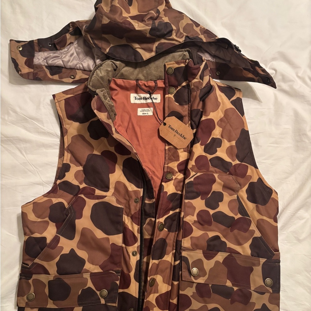 Tom Beckbe Classic Camo Wool Waxed Vest